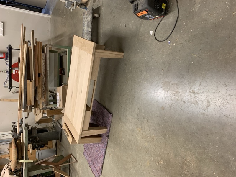 Eiken salontafel na restauratie